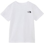 ショートスリーブバックスクエアロゴティー キッズ トップス 半袖 ホワイト(W) 130サイズ NTJ32538