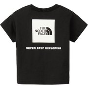 ショートスリーブバックスクエアロゴティー ベビー トップス 半袖 ブラック(K) 90サイズ NTB32538