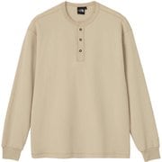 ロングスリーブハニカムヘンリー メンズ カットソー フォッシルアイボリー(FI) Sサイズ NT12537