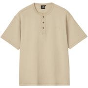 ショートスリーブハニカムヘンリー メンズ カットソー フォッシルアイボリー(FI) Sサイズ NT12538