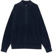 バーサエアリーハーフジップニット メンズ スウェット アビエイターネイビー(AN) Mサイズ NT42560
