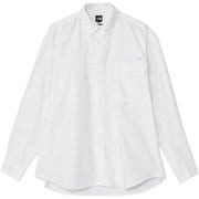 ロングスリーブフラッシュドライヌプシシャツ ユニセックス シャツ ホワイト(W) Lサイズ NR12561