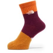 ハイカーズ アンクル ユニセックス ソックス TNFオレンジ×アルパインプラム(OA) Lサイズ(27-29cm) NN82520