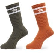 フリー ラン 2P クルー ユニセックス ランニングウェア ソックス ニュートープ×デジタルオレンジ(ND) Lサイズ(27-29cm) NN82502