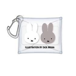 DBM-2699 Dick Bruna クリアマルチケース SS ベーシック ミッフィー グレー