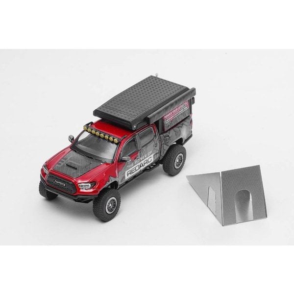 KS076-530 1/64 トヨタ TACOMA TRD Pro 2022 （キャンパーバン） レッド/アート [ダイキャストミニカー]