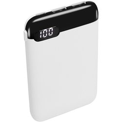 モバイルバッテリー 5000mAh 最大15W対応 USB Type-C入出力/USB Type-A出力 ホワイト YDB-LPB5022-WH