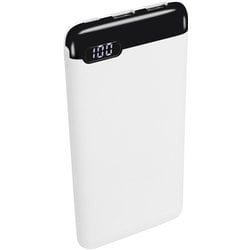 モバイルバッテリー 10000mAh 最大15W対応 USB Type-C入出力/USB Type-A出力 ホワイト YDB-LPB10022-WH