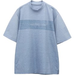 ゴルフウェアメンズ S/S Print Mock C0438 L TRM25SS 7AL016