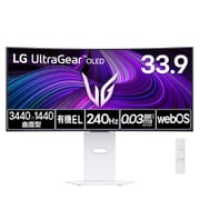 ゲーミングモニター/34型/LG UltraGear OLED/3440×1440/240Hz/有機EL/0.03ms/webOS/DCI-P3 98.5%/DisplayHDR True Black 400/アンチグレア/メーカー2年保証 34GX90SA-W