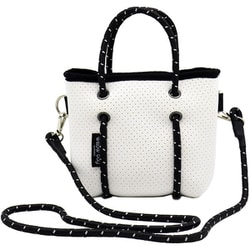 1172 White [Boutique Tiny Neoprene Zip Tote]