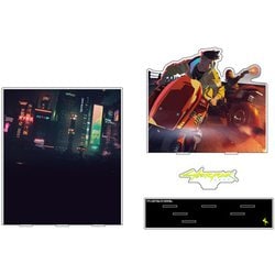 とびすた 3Dアクリルスタンド Cyberpunk 2077 & Edgerunners V & DAVID BIKE CHASE