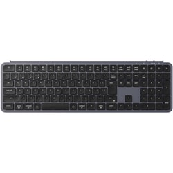 Keychron B6 Pro ウルトラスリム ワイヤレスキーボード - JIS配列（テンキー付 / 100％フルサイズ） / シザースイッチ スペースグレー/かな印字なし B6P-K1Z-JIS