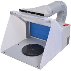 TBTN25HGY [LEDライト付パワフルファン塗装ブース]