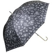 長傘 60cm ジャンプ式 ラインプランツ ブラック 17170