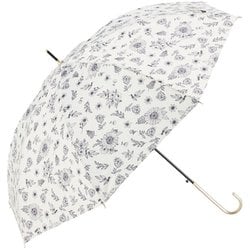長傘 60cm ジャンプ式 ラインプランツ ベージュ 17170