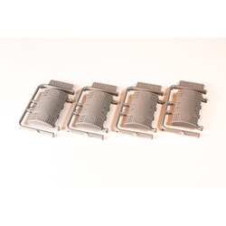 PP236 AU75S 1/80 クーラー 4個入り [鉄道模型用パーツ]