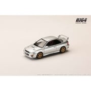 HJ641079JS 1/64 スバル インプレッサ PURE SPORTS COUPE WRX type R STi Version （GC8） V WR Type フロントバンパー アークティックシルバーメタリック [ダイキャストミニカー]