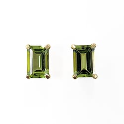 K18ペリドットピアス 013040966