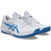 GAME FF CLAY/OC レディース テニスシューズ WHITE/BLUE COAST（100） 24.5cm 1042A282