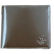 二つ折り財布 BHG-M1002 ダークブラウン/ブラウン