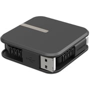 USB 充電&同期 ケーブル AtoC リール式 1.5m ロングタイプ 最大対応 15W コネクタも収納できてコンパクト 断線しにくい ブラック AJ-667