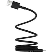 USB 充電&同期 ケーブル AtoC 1m 最大対応 15W マグネット 内蔵で綺麗にまとまる 簡単収納 シリコン製 ブラック AJ-670