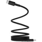 USB 充電&同期 ケーブル CtoC 1m 最大対応 60W マグネット 内蔵で綺麗にまとまる 簡単収納 シリコン製 ブラック AJ-672