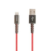 USB-A to Lightning ライトニング 強靭 充電 ケーブル 2m 最大 2.4A 対応 Apple MF 認証取得済 引張耐久 80kg以上 屈曲耐久 2万回以上 レッド YBBD200LRD