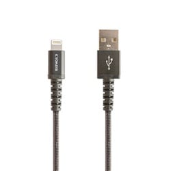 USB-A to Lightning ライトニング 強靭 充電 ケーブル 2m 最大 2.4A 対応 Apple MF 認証取得済 引張耐久 80kg以上 屈曲耐久 2万回以上 ブラック YBBD200LBK