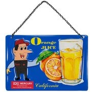 エンボス ティンサイン Orange Juice ME013567