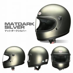 フルフェイスヘルメット フリー（57-60cm未満） RX-100R2・RX-100R II・リバイバル・旧車・80年代・UVカット仕様シールド・ワンタッチバックル RX-100R II マットダークシルバー