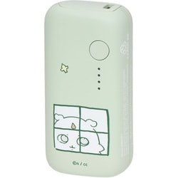 【ちいかわ】 モバイルバッテリー 5,000mAh PD20W対応 Type-C入出力 Type-A出力 2年保証 ピスタチオ GPS-MB5001-CKW-PS