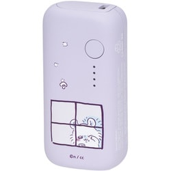 【ちいかわ】 モバイルバッテリー 5,000mAh PD20W対応 Type-C入出力 Type-A出力 2年保証 ペールアイリス GPS-MB5001-CKW-PU