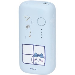 【ちいかわ】 モバイルバッテリー 5,000mAh PD20W対応 Type-C入出力 Type-A出力 2年保証 パウダーブルー GPS-MB5001-CKW-BL