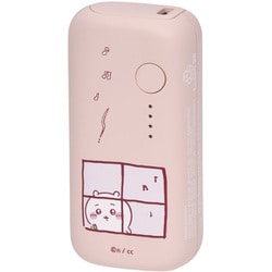 【ちいかわ】 モバイルバッテリー 5,000mAh PD20W対応 Type-C入出力 Type-A出力 2年保証 シェルピンク GPS-MB5001-CKW-PK