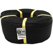 PEロープ 6mm×200m 黒 00020013