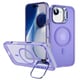 iPhone 16e カメラリングスタンドケース パープル 1845-16E-PURPLE