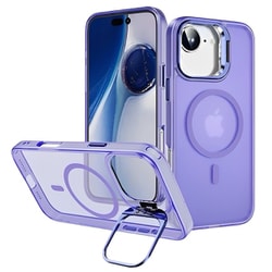 iPhone 16e カメラリングスタンドケース パープル 1845-16E-PURPLE