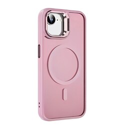 iPhone 16e カメラリングスタンドケース ピンク 1845-16E-PINK