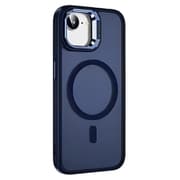 iPhone 16e カメラリングスタンドケース ネイビー 1845-16E-NAVY