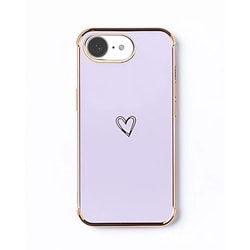iPhone 16e キラリンハートケース パープル 1716-16E-PURPLE
