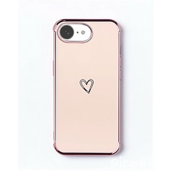 iPhone 16e キラリンハートケース ピンク 1716-16E-PINK