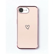 iPhone 16e キラリンハートケース ピンク 1716-16E-PINK