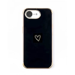 iPhone 16e キラリンハートケース ブラック 1716-16E-BLACK