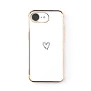 iPhone 16e キラリンハートケース ホワイト 1716-16E-WHITE