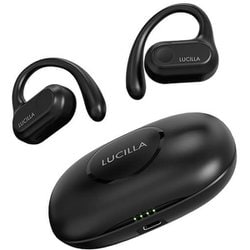 完全ワイヤレスイヤホン Bluetooth対応 2way オープンイヤーイヤホン ブラック TWSOP02BK