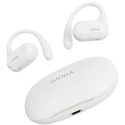 完全ワイヤレスイヤホン Bluetooth対応 2way オープンイヤーイヤホン ホワイト TWSOP02WH