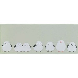 Fluffit キッチンマット インテリアマット コトリ すべり止め加工 フラットで掃除機がかけやすい 床暖房対応 洗える 45×120cm