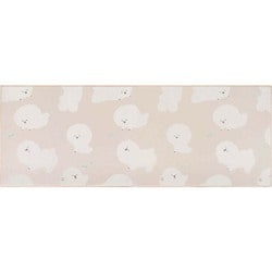 Fluffit キッチンマット インテリアマット ビジョンフリーゼ すべり止め加工 フラットで掃除機がかけやすい 床暖房対応 洗える 45×120cm